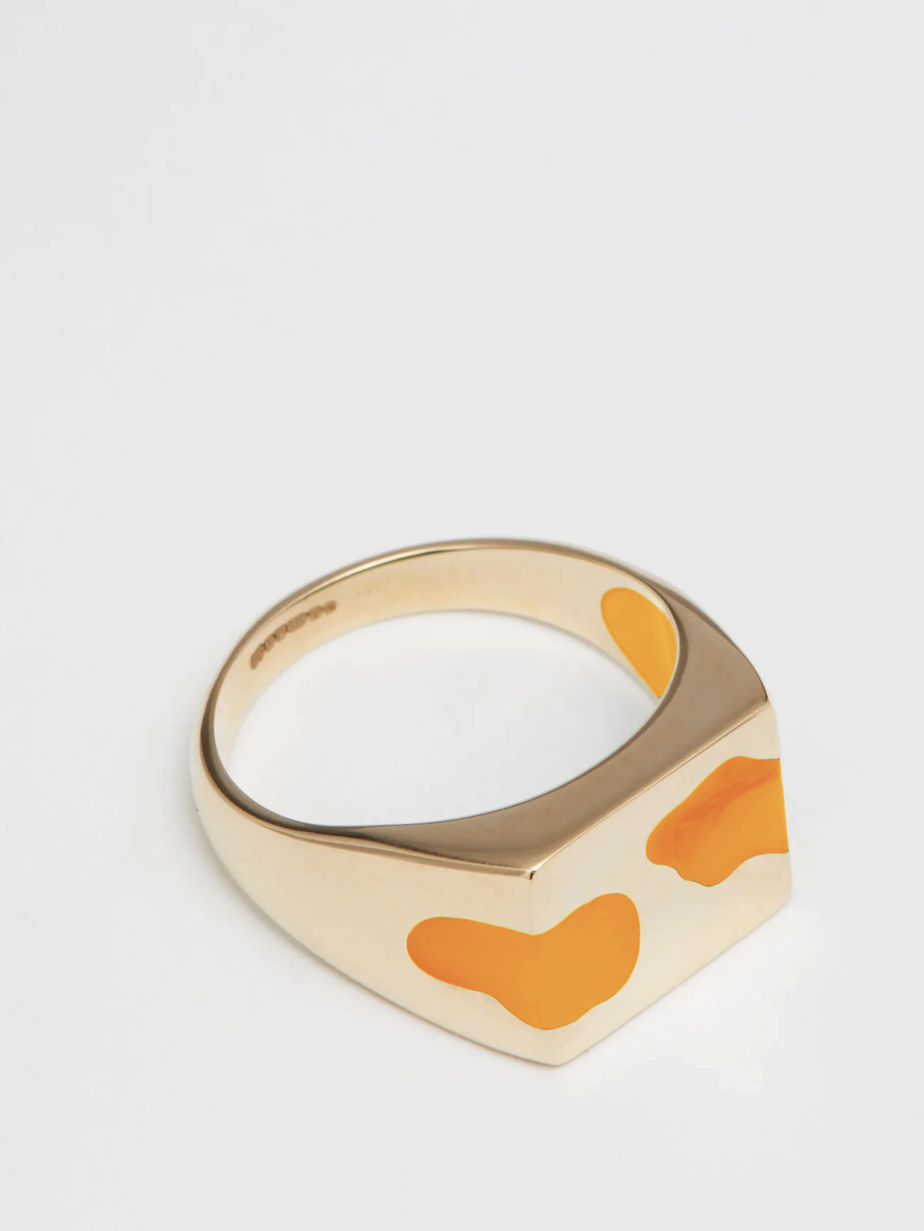 TWO PIECE RING - ORANGE RESIN