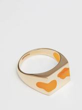 Load image into Gallery viewer, TWO PIECE RING - ORANGE RESIN
