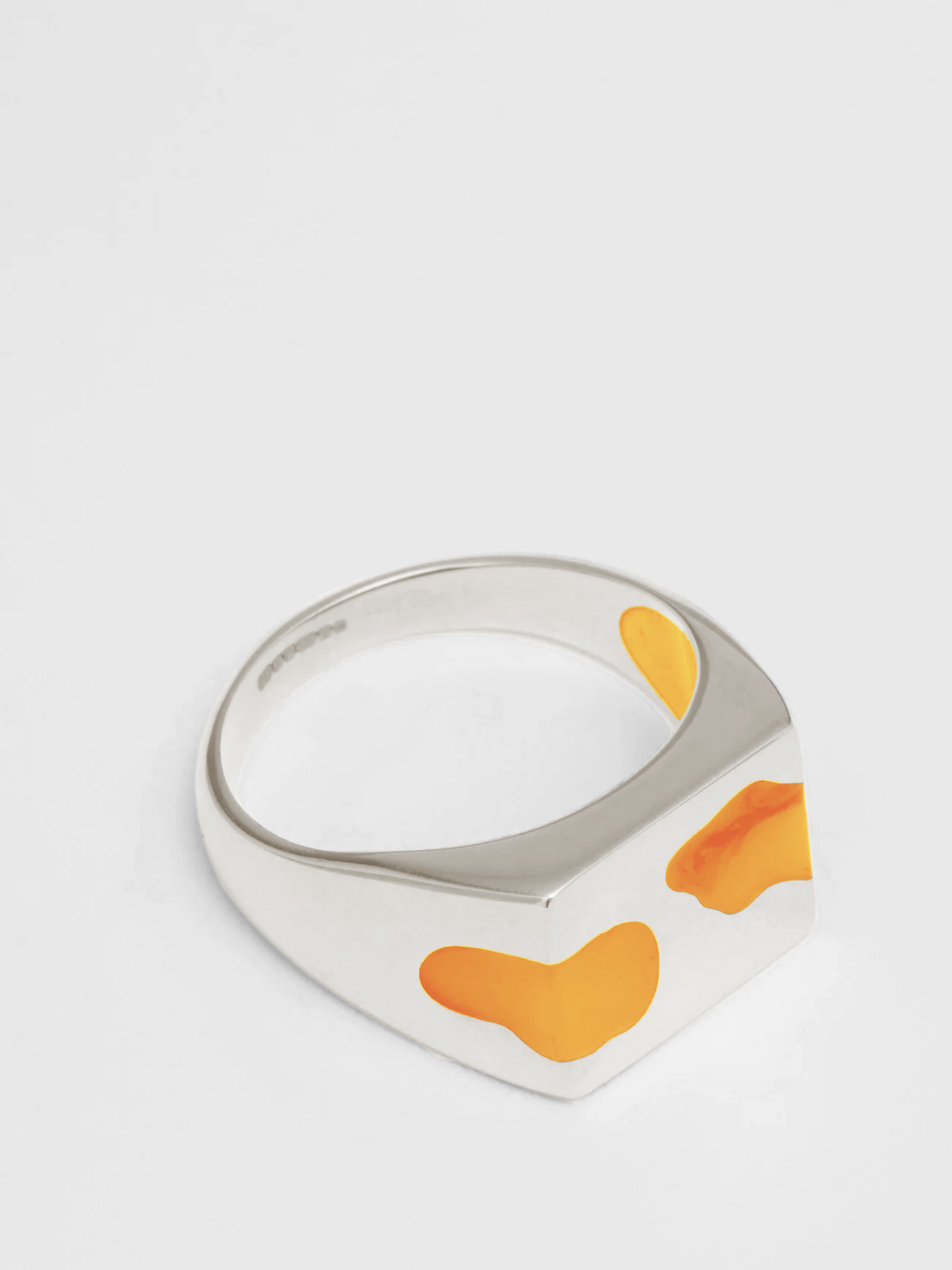 TWO PIECE RING - ORANGE RESIN